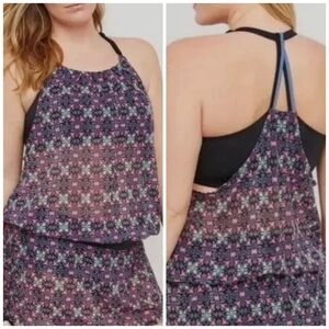 Swim by Cacique Medallion Tankini Swim Top
